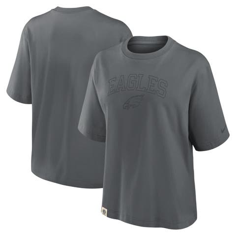 Women's Nike Charcoal Philadelphia Eagles Glory Arch Boxy T-Shirt