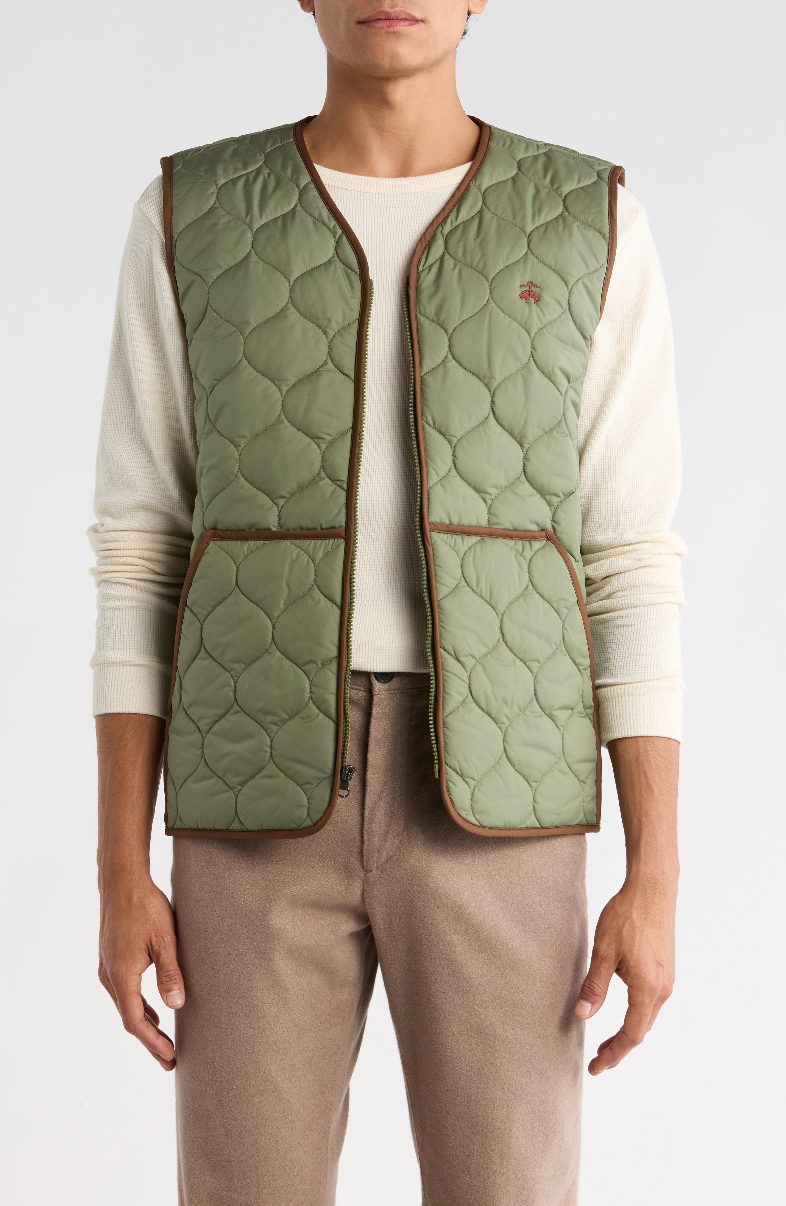 Brooks Brothers Water Repellent Quilted Liner Vest