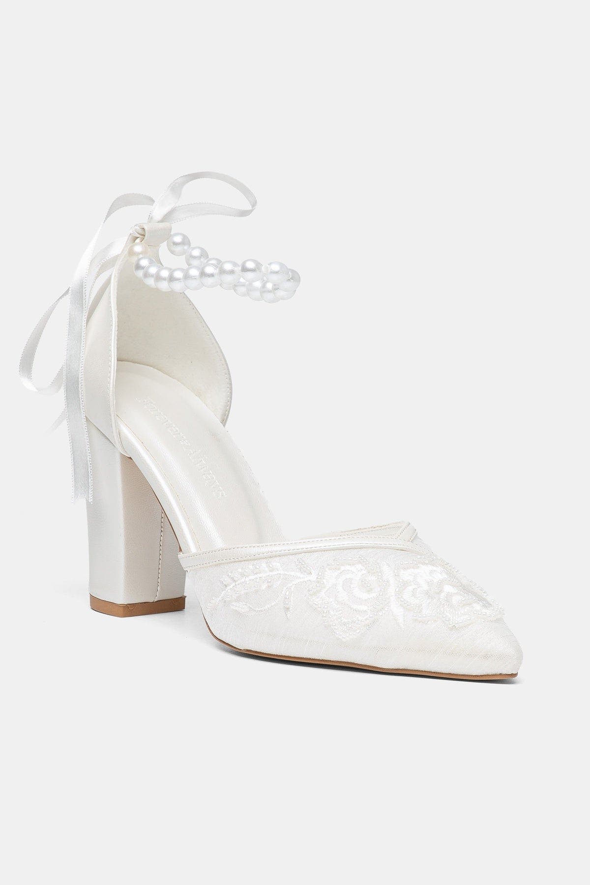 Odeline Block Heel Bridal Pump, Main, color, Ivory