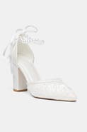 Forever & Always Shoes Odeline Block Heel Bridal Pump