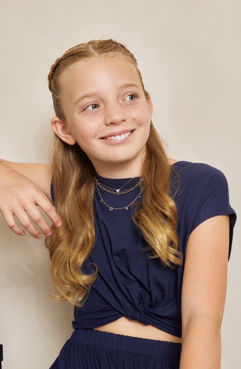 Bony Levy Kiera 14K Gold Heart Chain Necklace, Alternate, color, 14K Yellow Gold