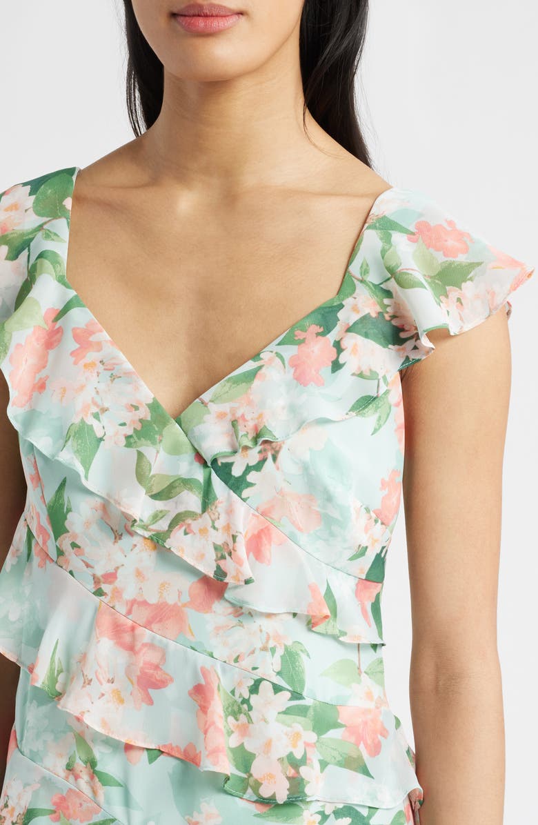 Floral Ruffle Maxi Dress