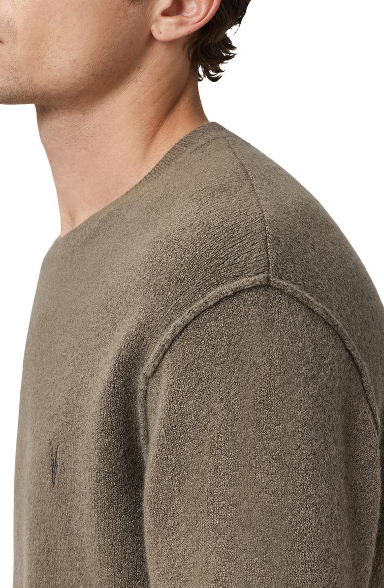 AllSaints Statten Crewneck Sweater, Alternate, color, Dusky Green