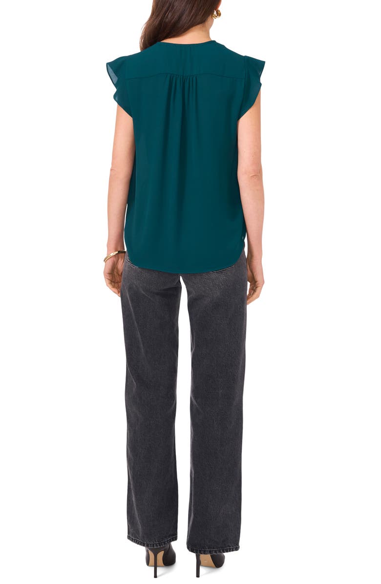 Vince Camuto Flutter Sleeve Top, Alternate, color, 