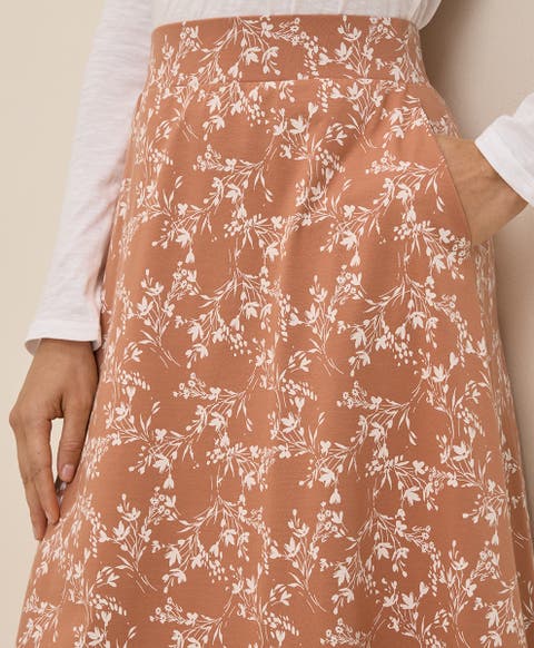 Fit & Flare Midi Skirt