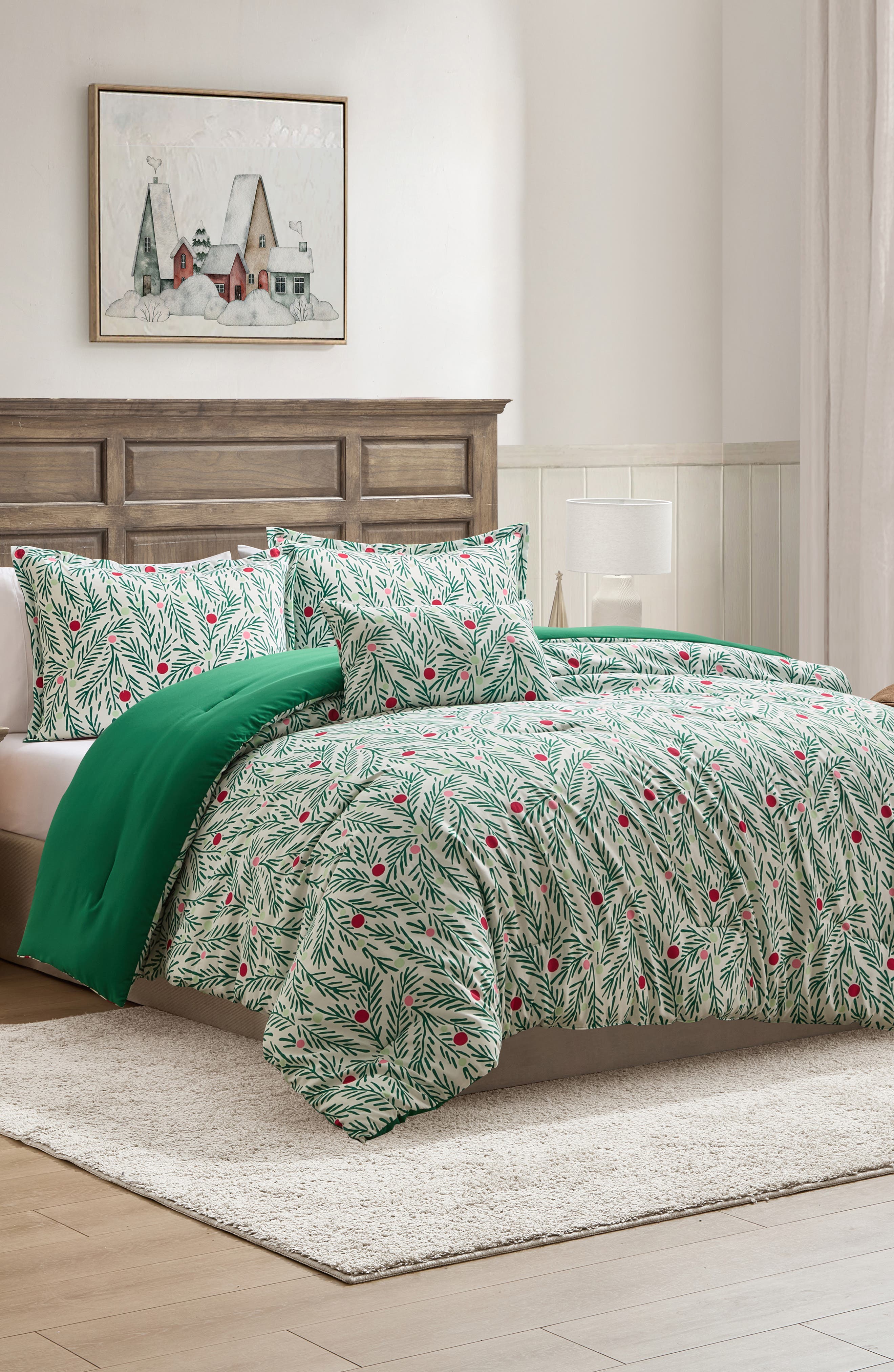 Hallmark Green Branches Comforter Set