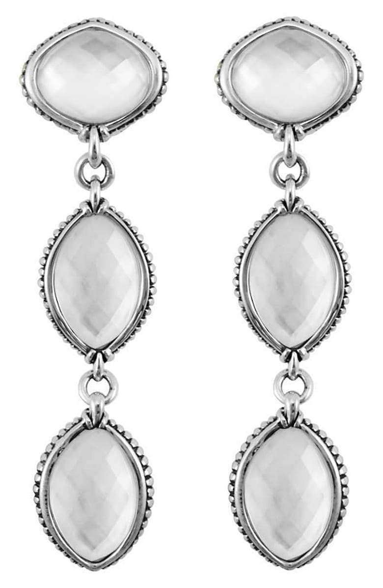 LAGOS Sterling Silver Mother of Pearl Double Doublet Drop Earrings, Main, color,