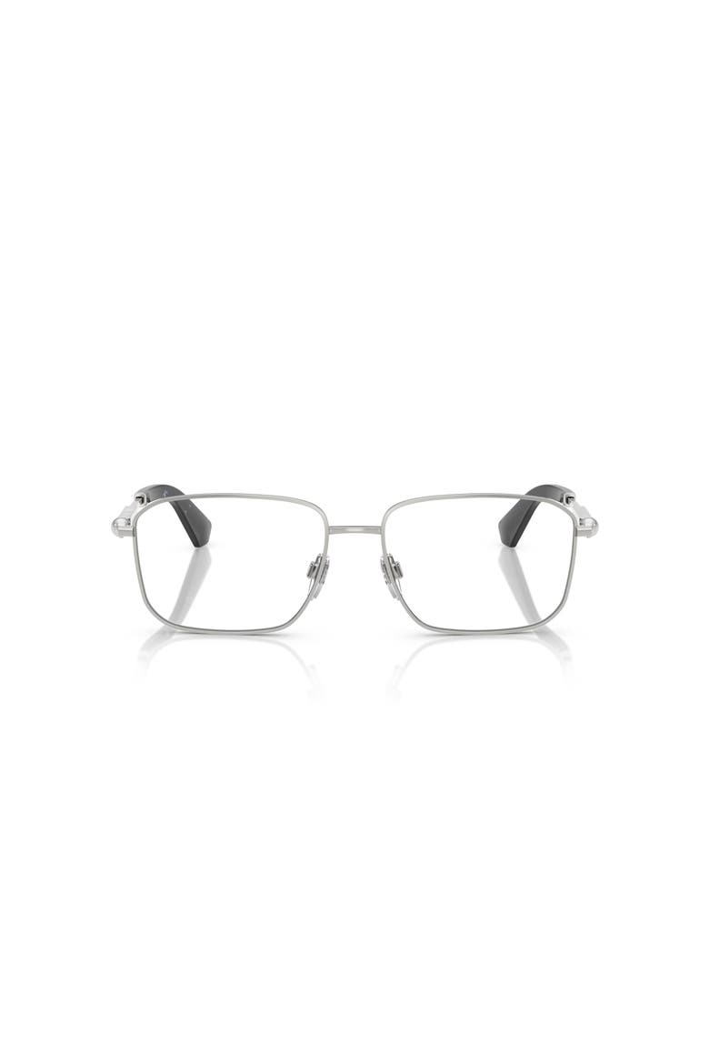 54mm Rectangle optical glasses, Alternate, color, Silver
