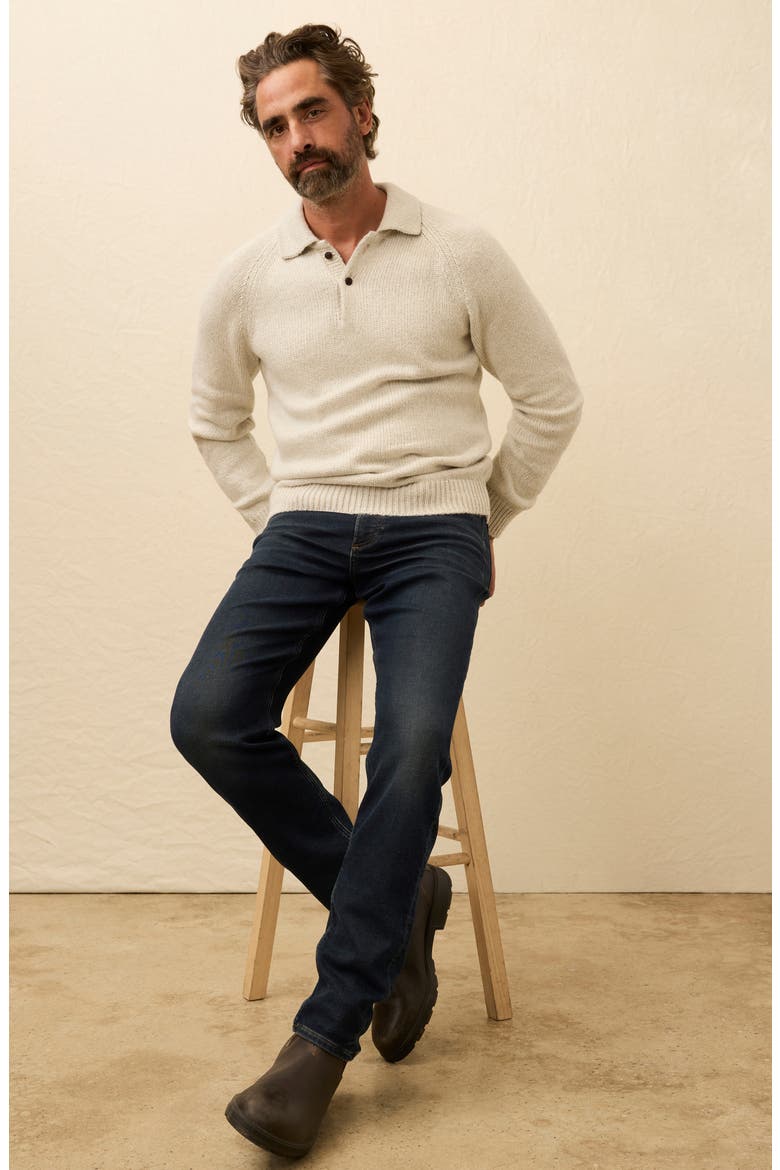 Heirloom Organic Cotton Polo Sweater, Alternate, color, ICE GREY HEATHER