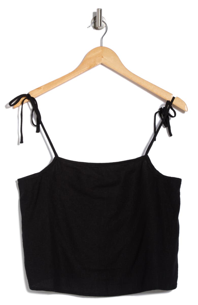 Abound Shoulder Tie Cami, Alternate, color, Black