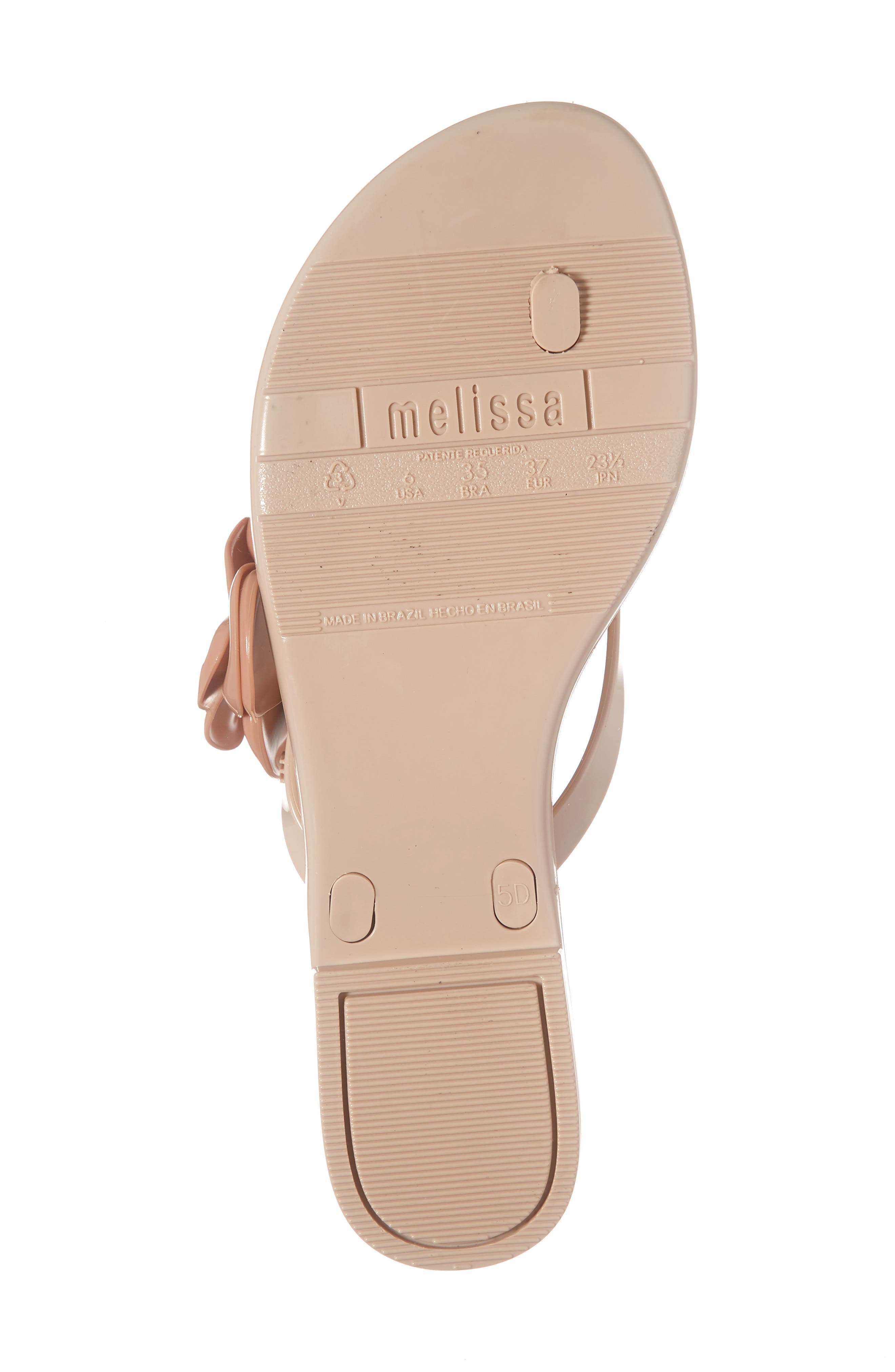 Harmonic Flower Flip Flop, Alternate, color, NUDE BROWN RUBBER