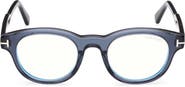 TOM FORD 47mm Round Optical Glasses