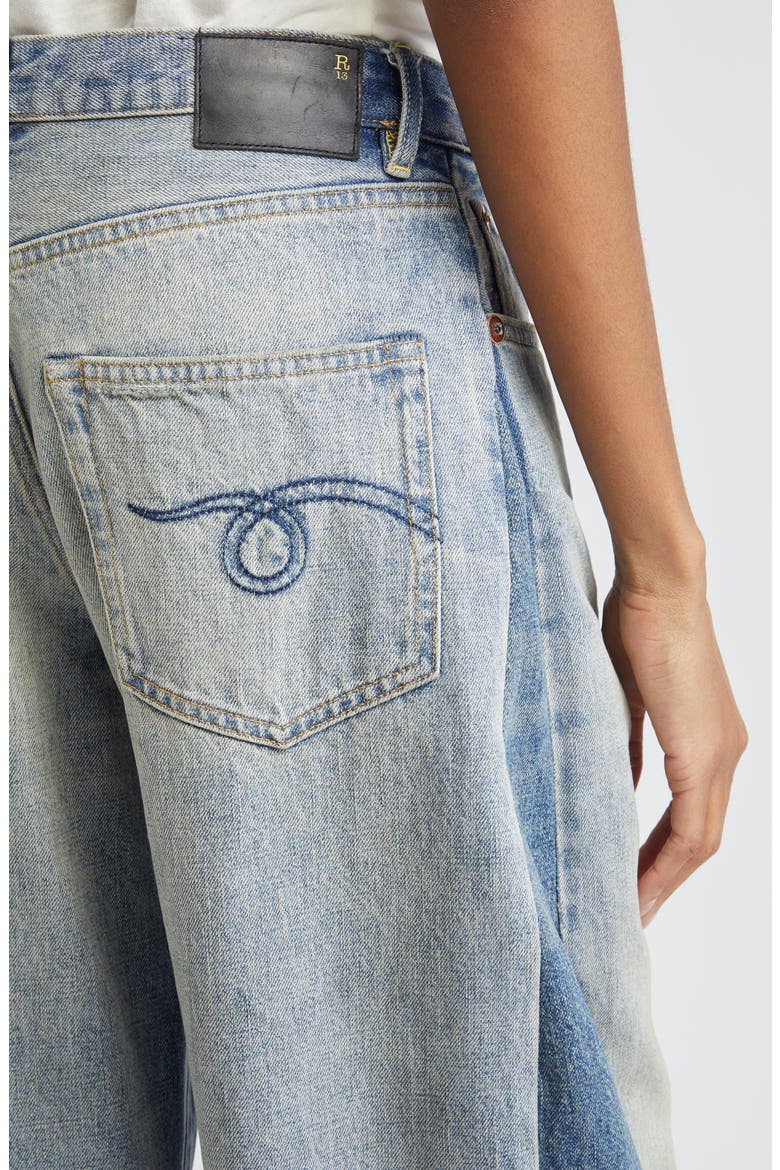 Darcy Insert Loose Fit Jeans, Alternate, color, VINTAGE INDIGO COLORBLOCK