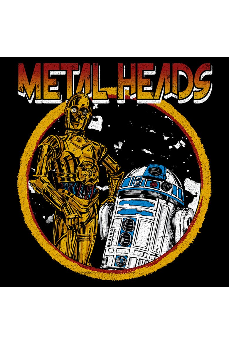 Men's Star Wars A New Hope Metal Heads  Graphic T-Shirt, Alternate, color, Black