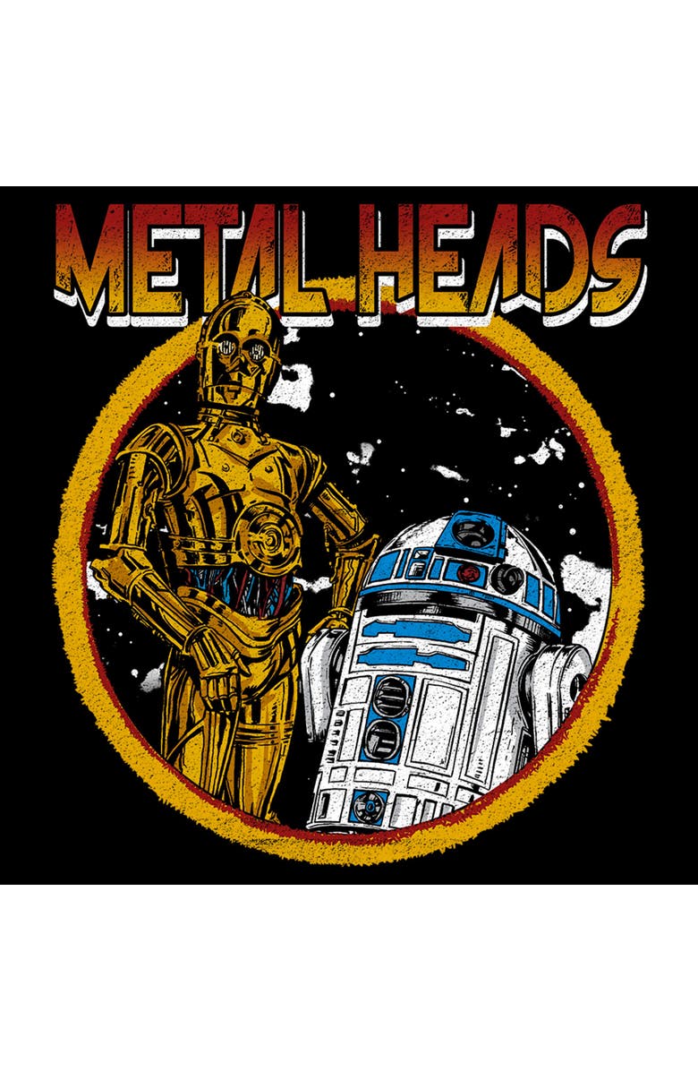 Star Wars: A New Hope Men's Star Wars A New Hope Metal Heads  Graphic T-Shirt, Alternate, color, Black