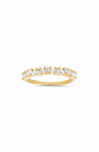 Cubic Zirconia Multicut Band Ring
