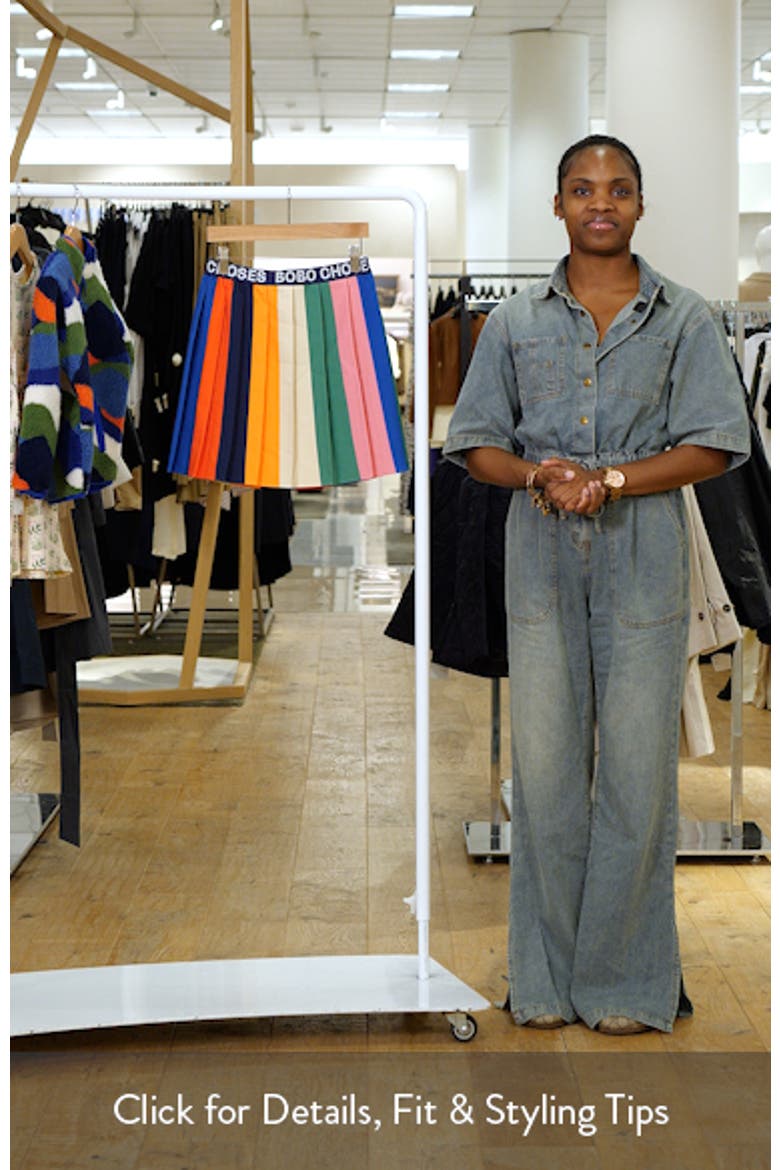 Kid" Pleated Colorblock Skirt video