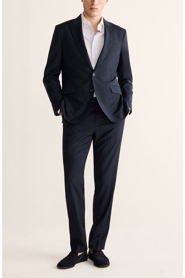 Venice Slim Fit Virgin Wool Jacket, Alternate, color, NAVY