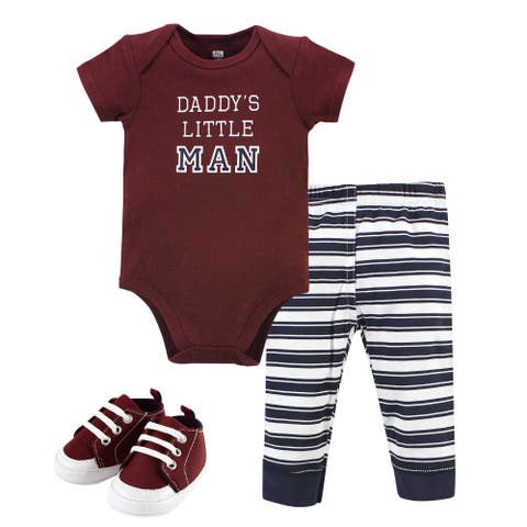 Cotton Bodysuit, Pant and Shoe Set (Baby)