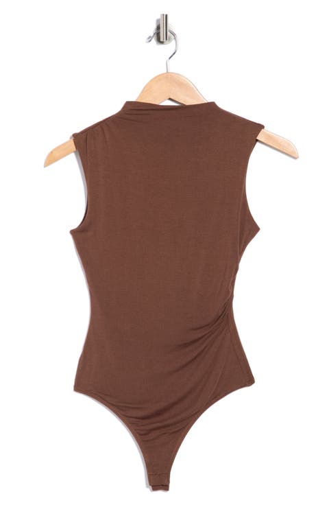 Side Cinched Mock Neck Top