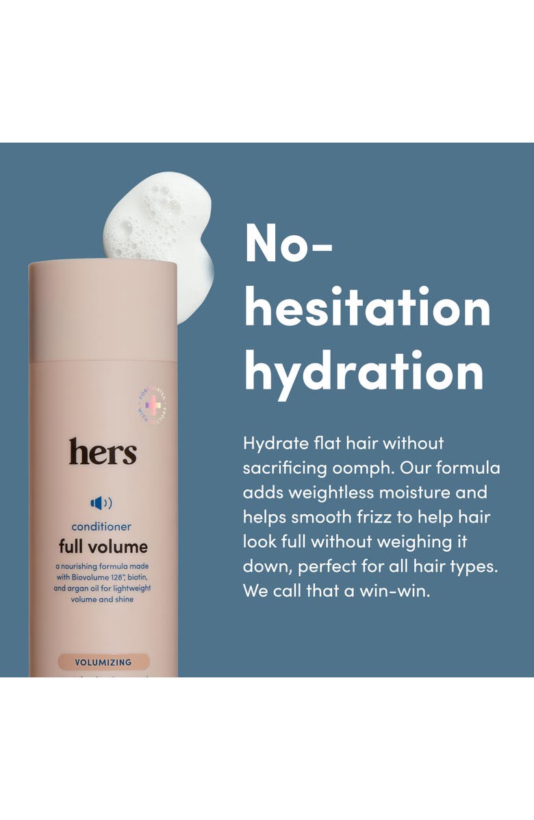 HIMS & HERS Full Volume Conditioner Moisturizing, Shine Enhancing, Citrus Spice Formula, Alternate, color, Beige