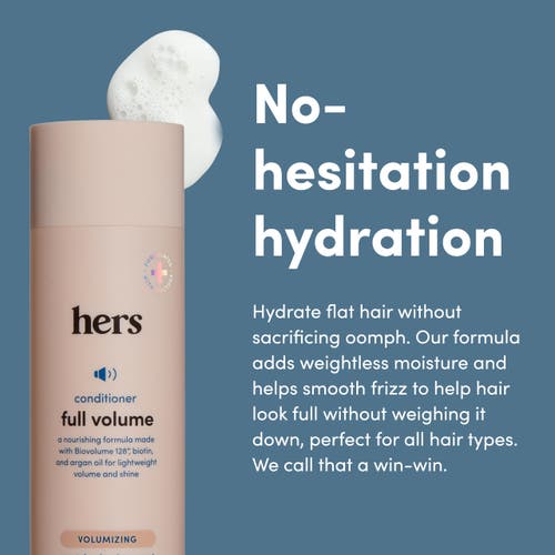 Hims & Hers Full Volume Conditioner Moisturizing, Shine Enhancing, Citrus Spice Formula In Neutral