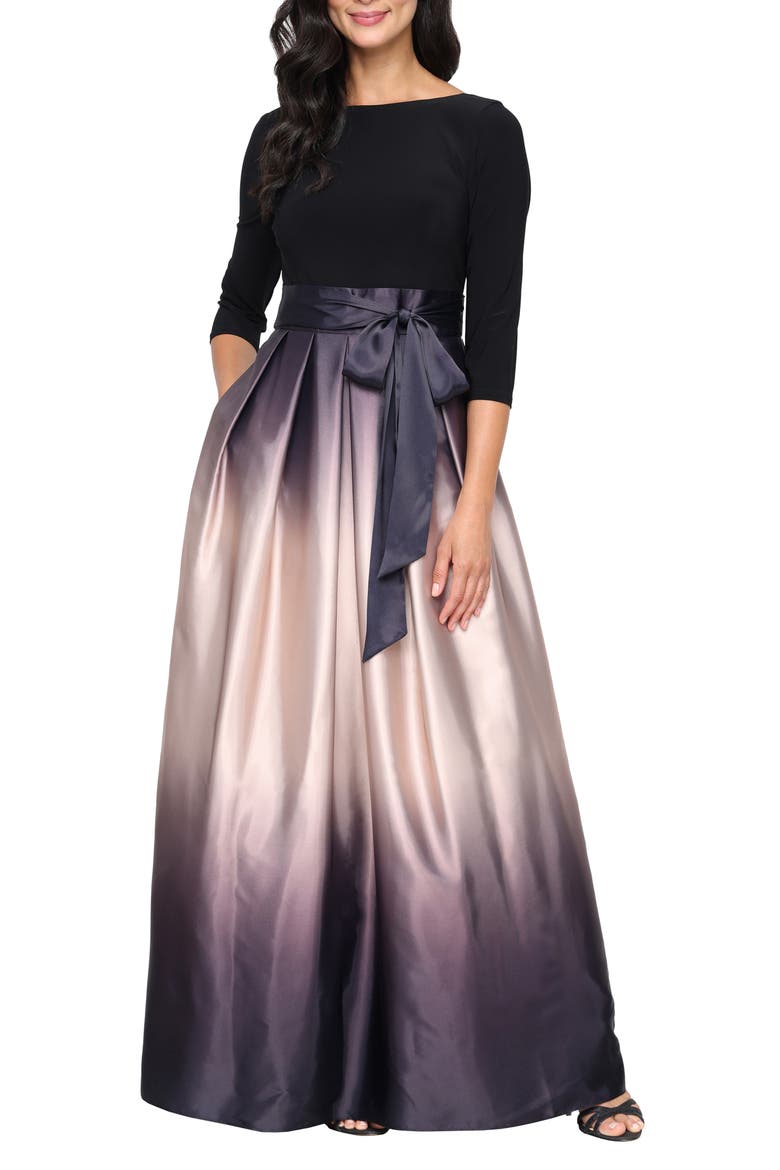 ombre grey dress SL FASHIONS 3/4 Length Sleeve (Women) LD20