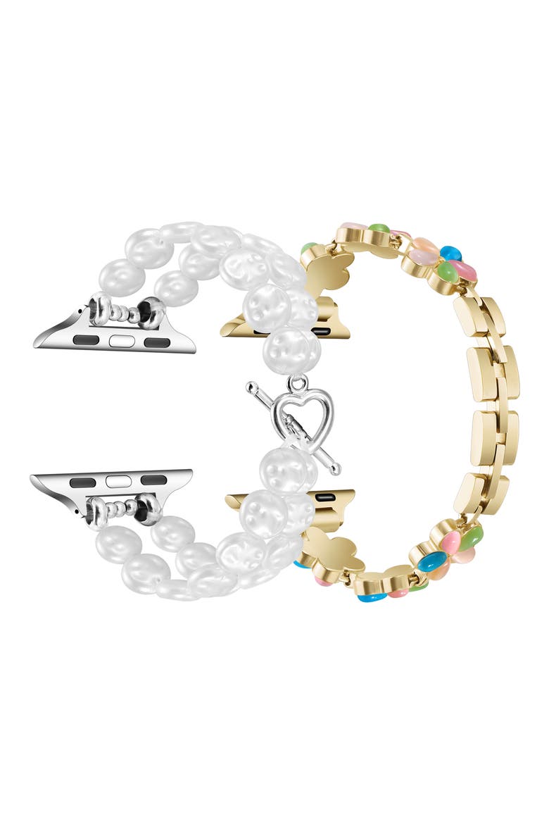 2-Pack June & Eloise Assorted Apple Watch® Watchbands, Alternate, color, ASSORTED