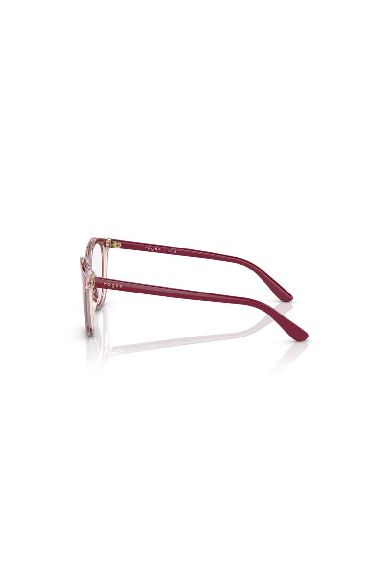 Vogue Eyewear 45mm Irregular optical glasses, Alternate, color, Pink