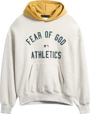 Fear of God Essentials MLB Athletics Sport Fit Cotton Graphic Hoodie