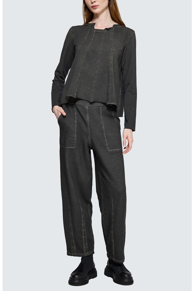 Drishti Asymmetrical Blouse, Alternate, color, Misty Black