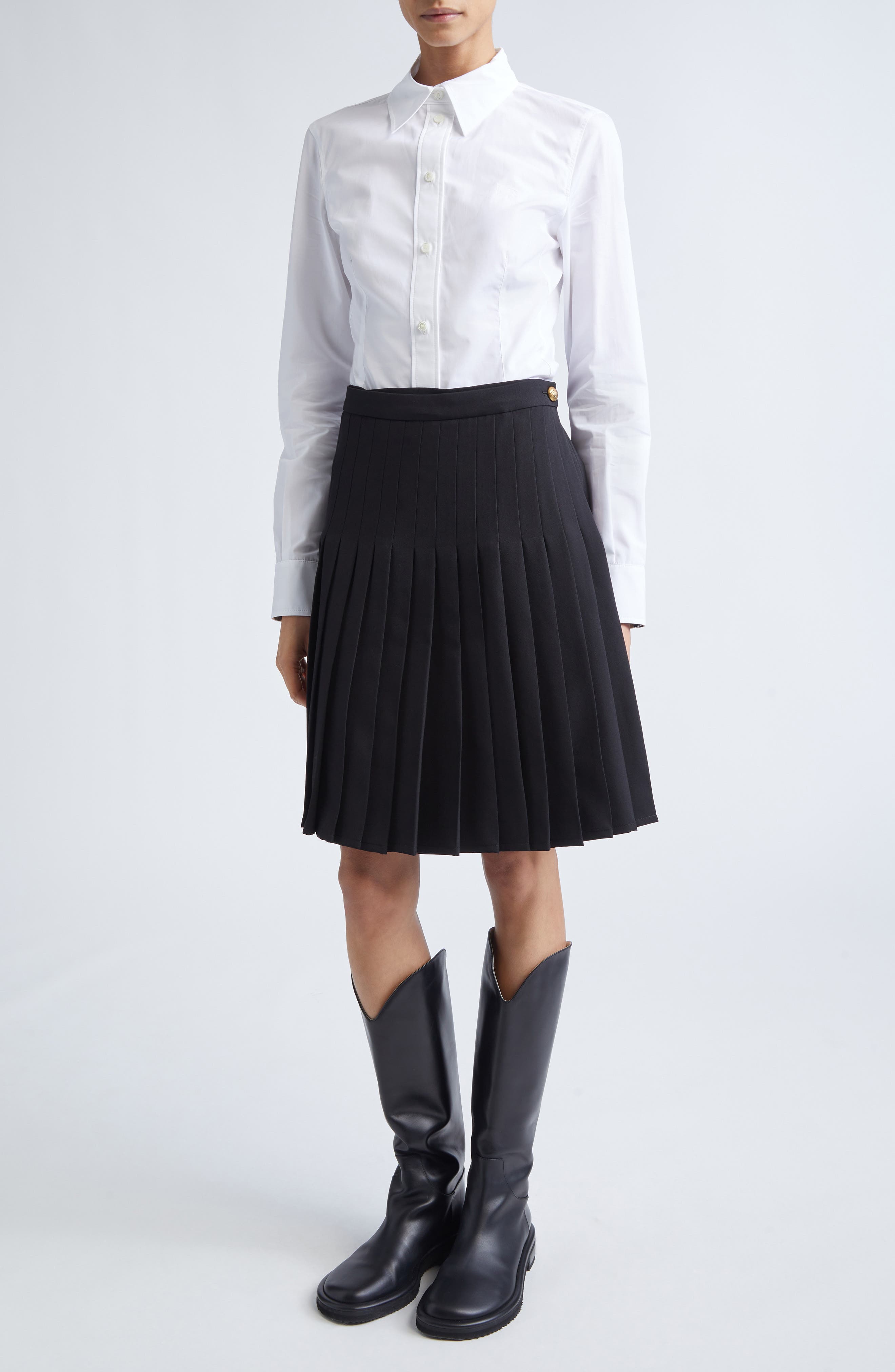 Eliza Fitted Button-Up Shirt - image 2