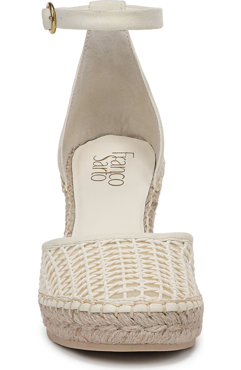 Franco Sarto Idalia Espadrille Wedge, Alternate, color, Cream