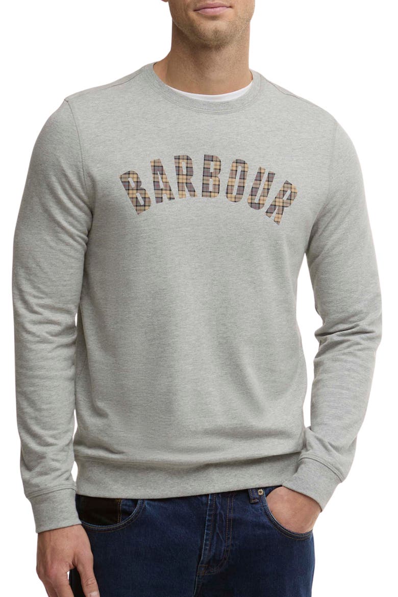 Berwick Cotton Graphic Sweatshirt, Main, color, GREY MARL
