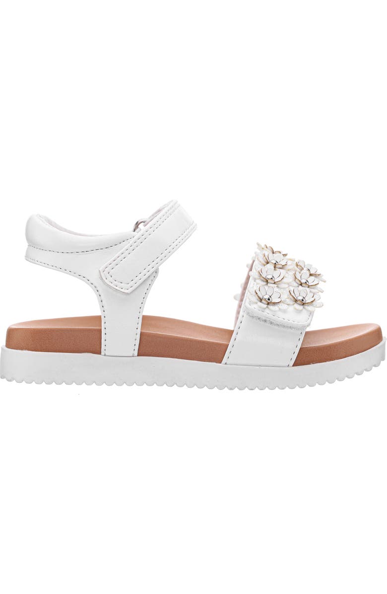 Nina Kids' Neriah Sandal, Alternate, color, White / White Glitter