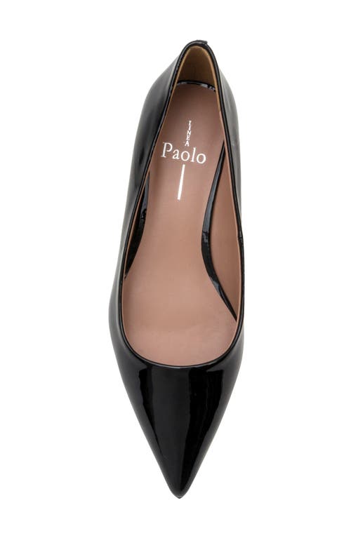Linea Paolo Patent Pointed Toe Pump In Black