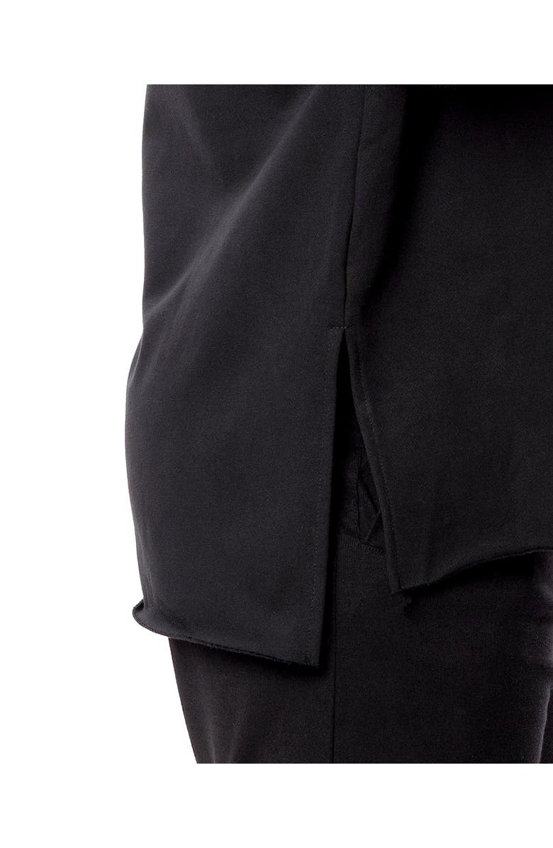 Dai Moda Menswear Limited Edition Split Hem Sweatshirt, Alternate, color, Black