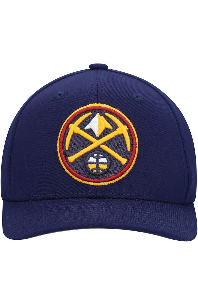 Mitchell & Ness Men's Mitchell & Ness Navy Denver Nuggets Team Ground Stretch Snapback Hat, Alternate, color, 