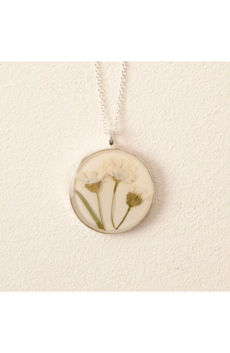 Uncommon Goods Birth Flower Necklace by Shari Dixon, Alternate, color, January / Carnation