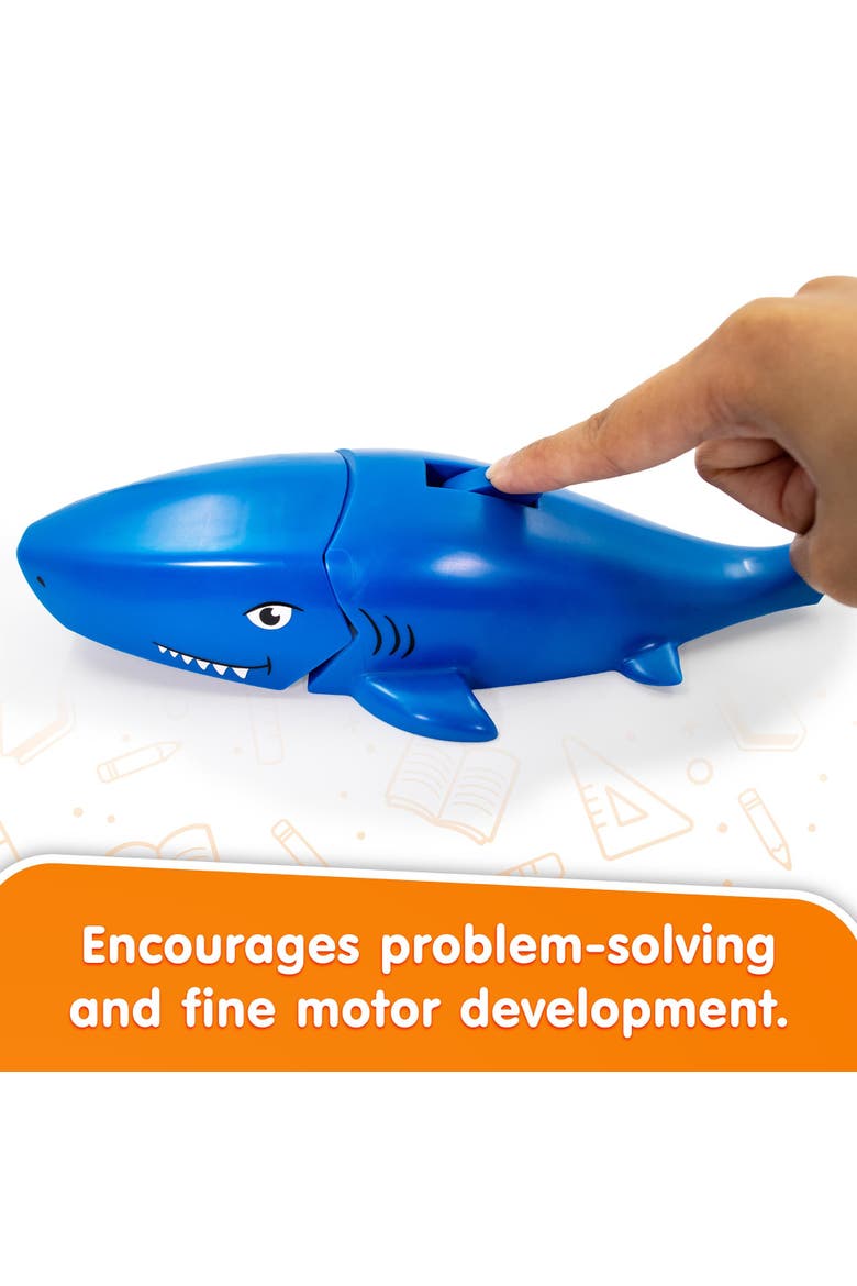 Shark Chomper Educational Game, Alternate, color, Blue