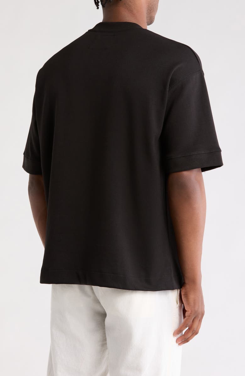 DENIM AND FLOWER Heavyweight Crewneck T-Shirt, Alternate, color, Black