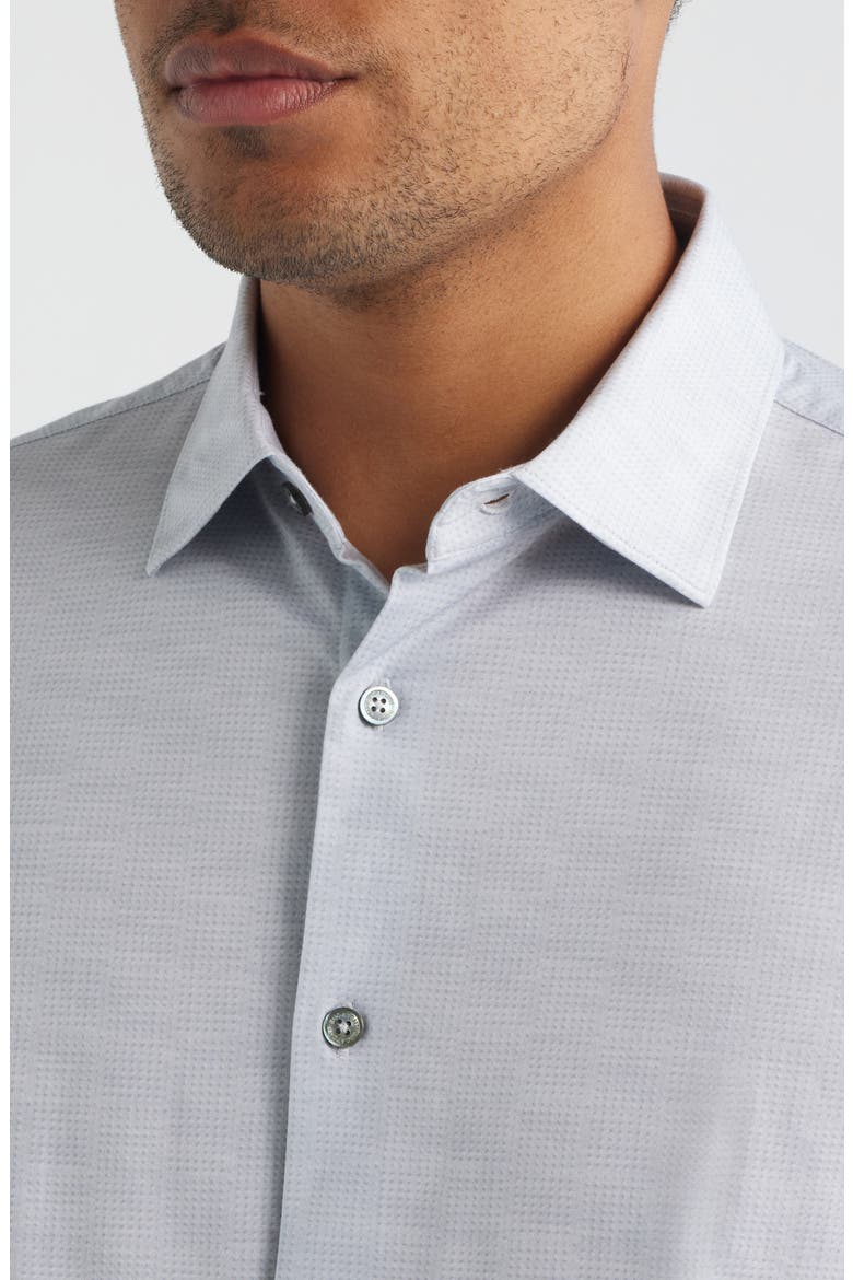 James OoohCotton® Button-Up Shirt, Alternate, color, PLATINUM