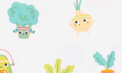 Angel Dear Crunch Much Veggie Sports Bodysuit In White