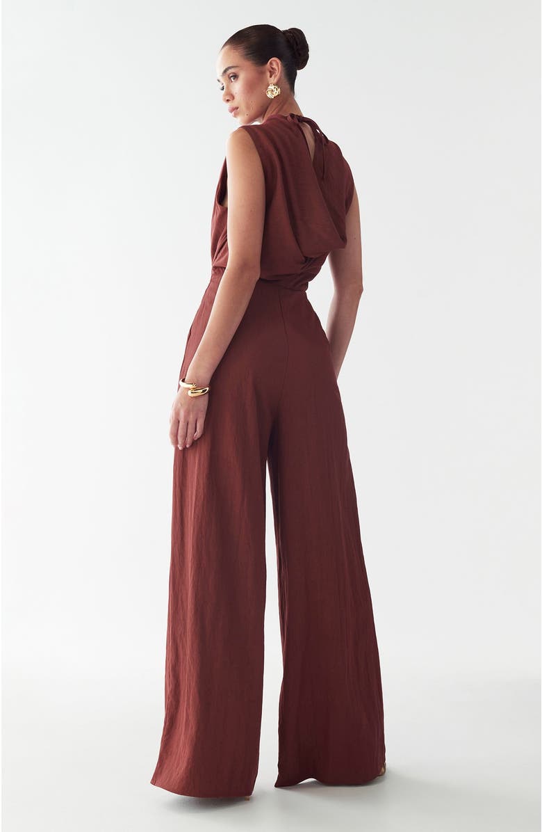 BWLDR Annie Jumpsuit, Alternate, color, Burgundy
