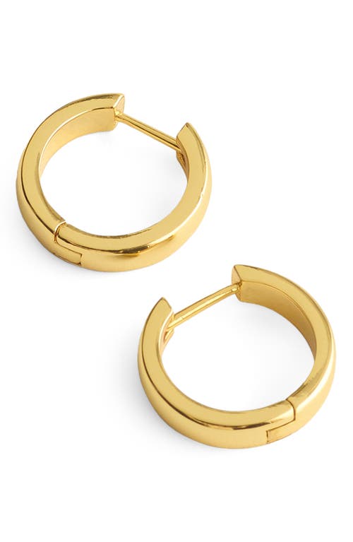Madewell Small Huggie Hoop Earrings in Warm Gold at Nordstrom
