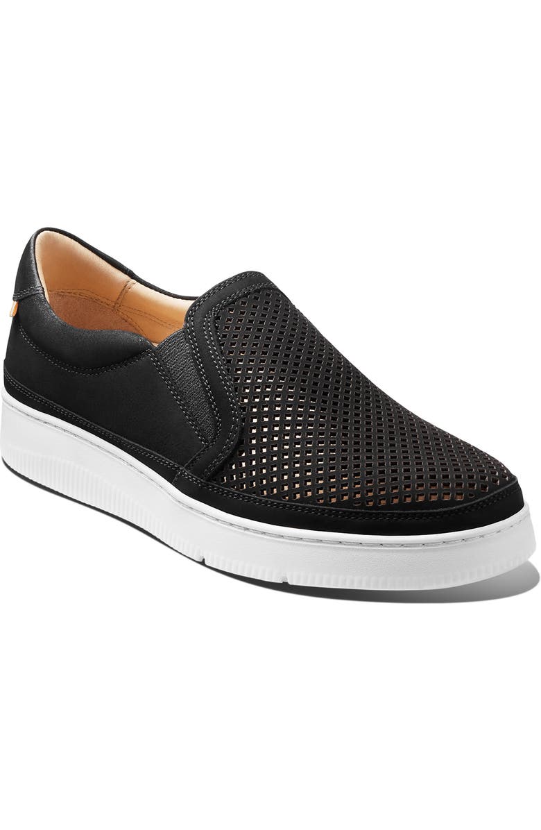 Samuel Hubbard Featherlight Laguna Slip-On Sneaker, Main, color, Black Nubuck