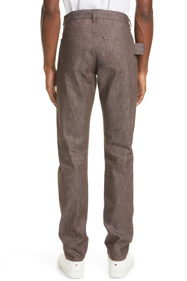 Denim Carpenter Pants, Alternate, color, COFFEE