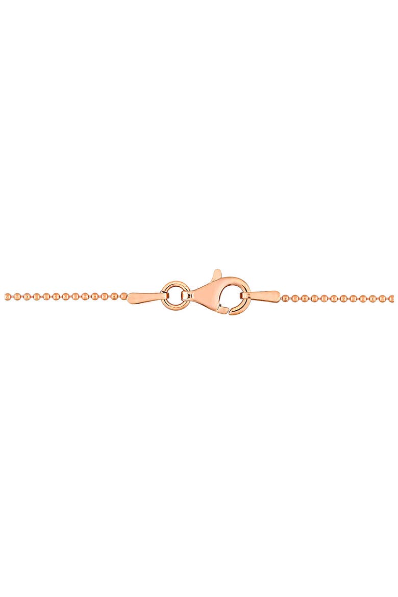 1mm Ball Chain Necklace & Anklet Set, Alternate, color, ROSE