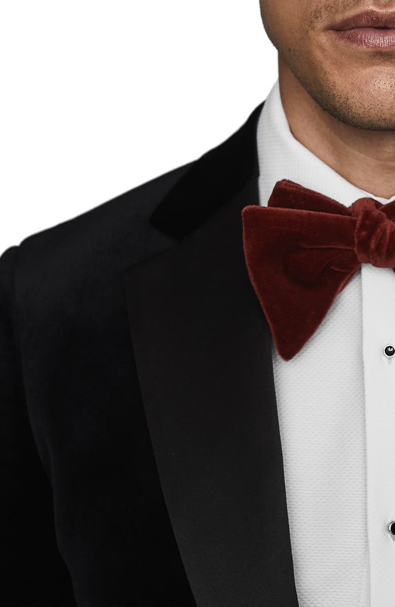 Reiss Ace Slim Fit Velvet Blazer, Alternate, color,