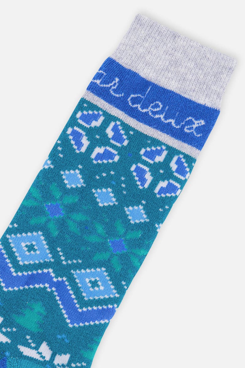 Merino Wool Cushioned Ski Socks, Alternate, color, Dark Turquoise